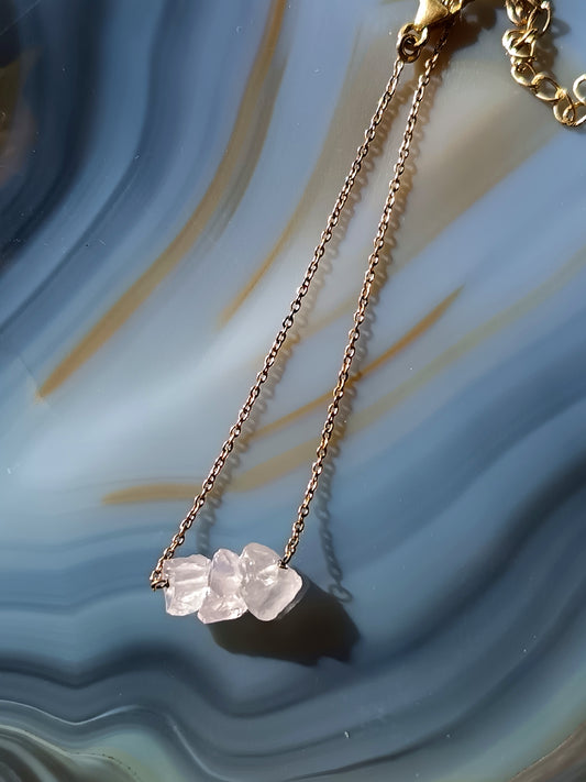 BRACELET QUARTZ ROSE